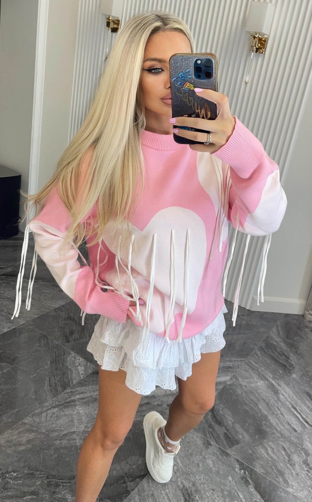 Women's Round Neck Fashion Pullover Top Sweater