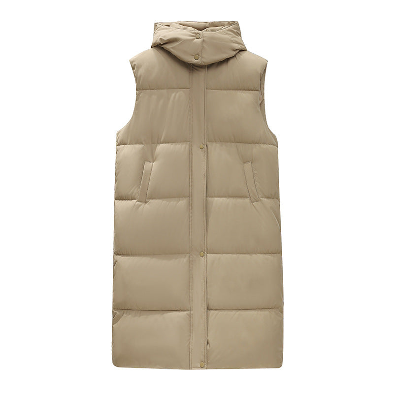 Korean Version Loose Sleeveless Down Jacket