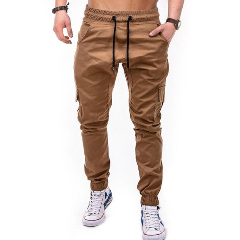 Men's multi-pocket trousers