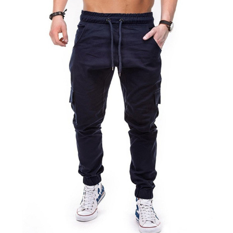 Men's multi-pocket trousers