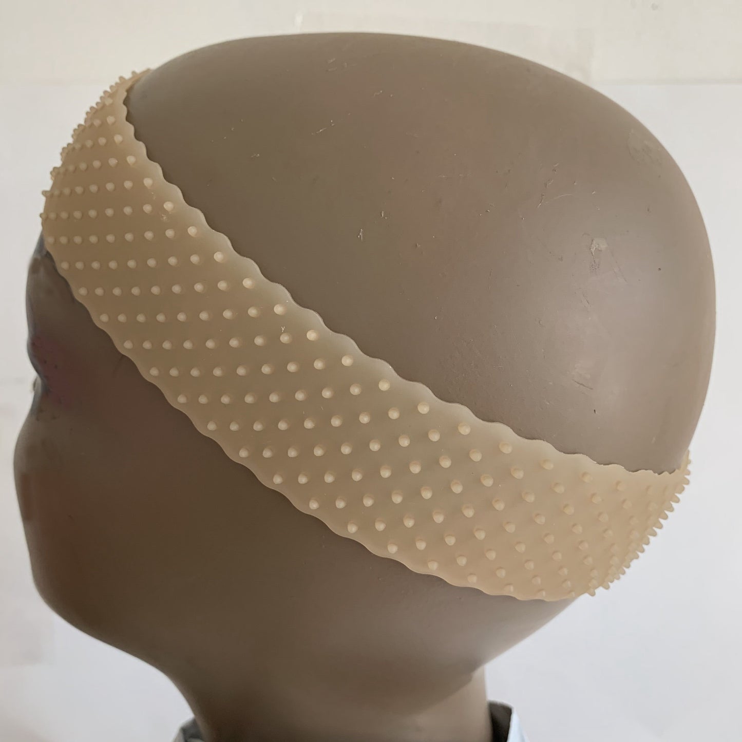 Transparent silicone hair band