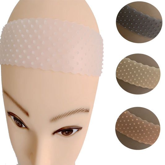 Transparent silicone hair band