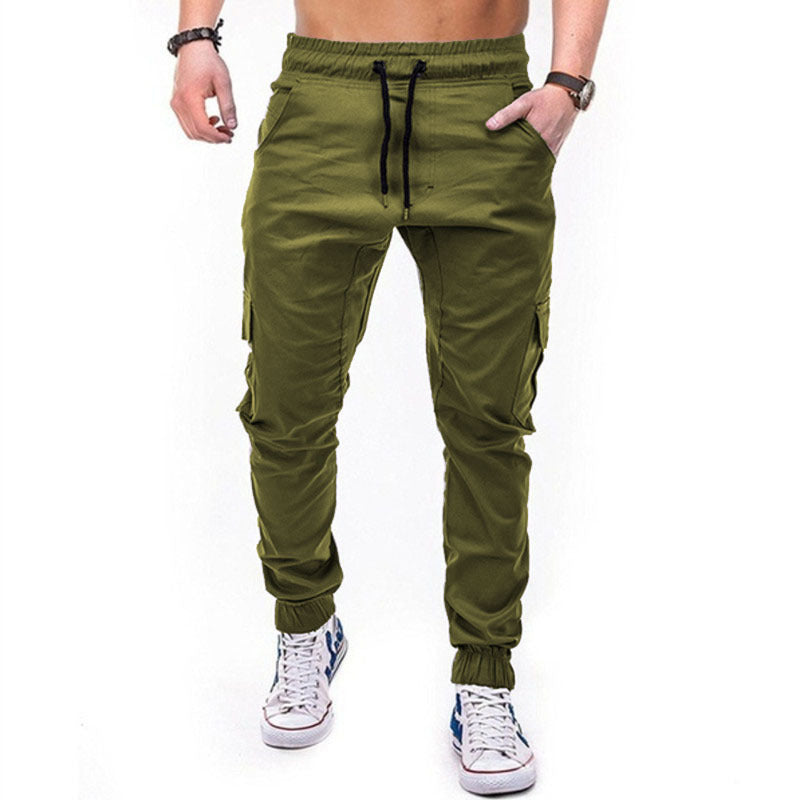 Men's multi-pocket trousers