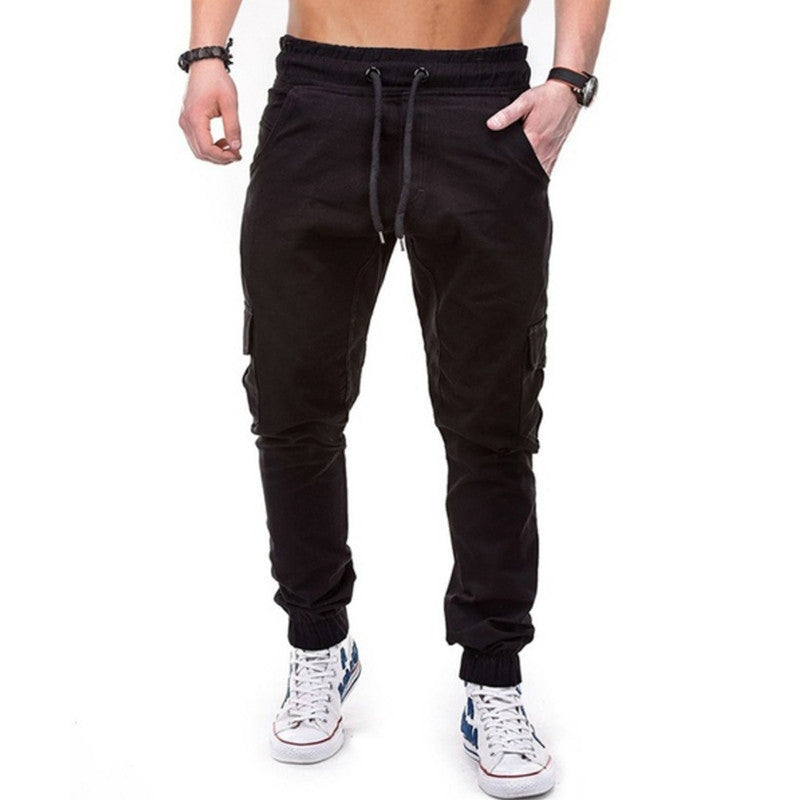 Men's multi-pocket trousers