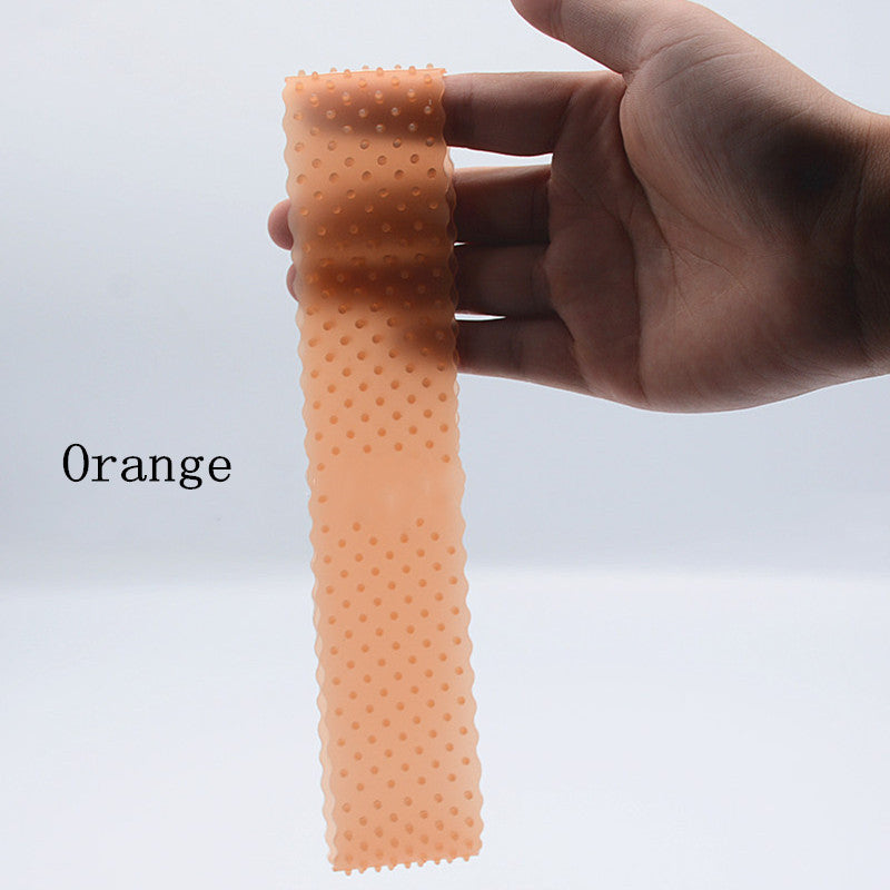 Transparent silicone hair band